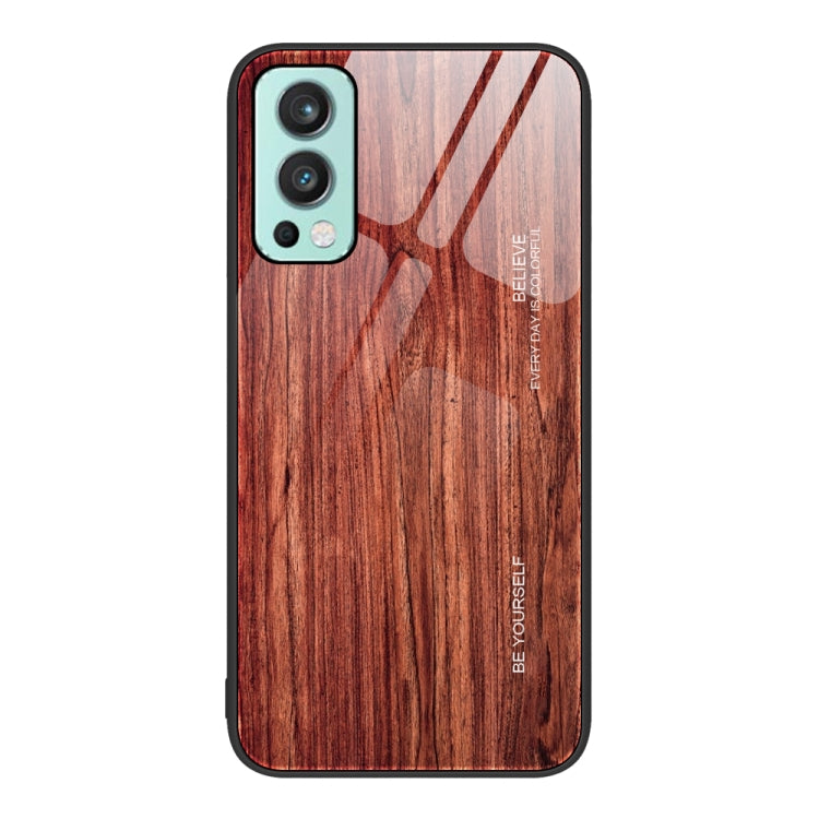 Custodia protettiva in vetro con venature del legno, For OnePlus Nord 2 5G, For OnePlus Nord N10 5G, For OnePlus Nord N100, For OnePlus 10 Pro