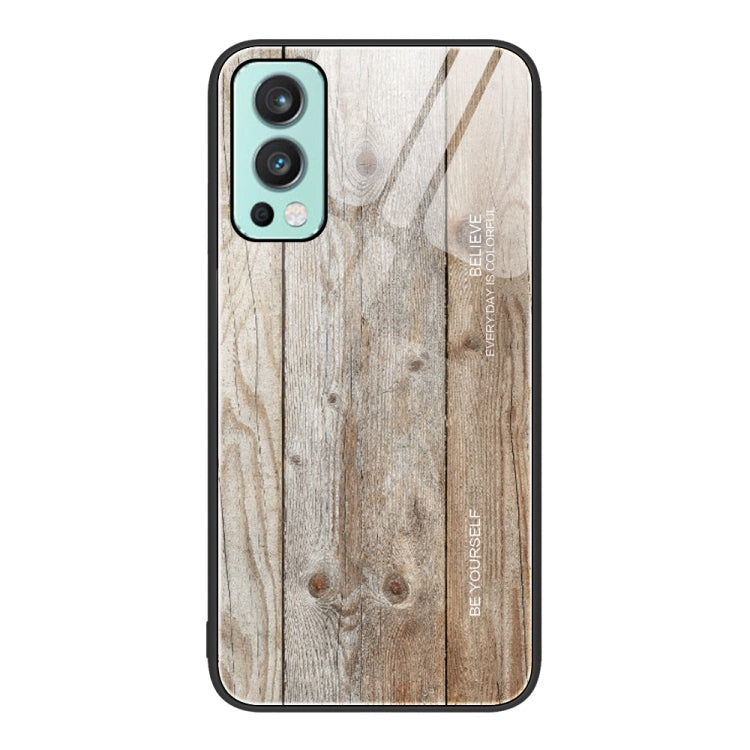 Custodia protettiva in vetro con venature del legno, For OnePlus Nord 2 5G, For OnePlus Nord N10 5G, For OnePlus Nord N100, For OnePlus 10 Pro