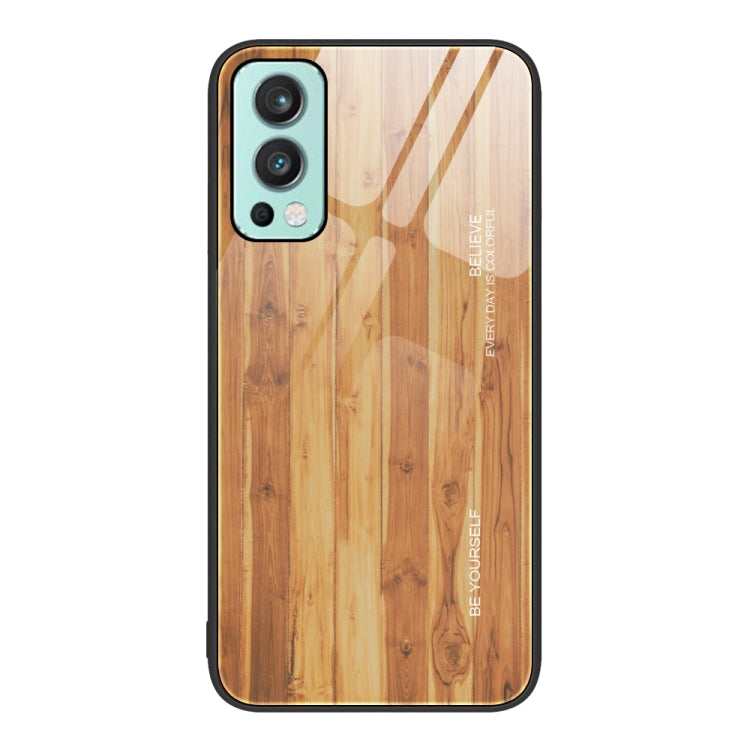 Custodia protettiva in vetro con venature del legno, For OnePlus Nord 2 5G, For OnePlus Nord N10 5G, For OnePlus Nord N100, For OnePlus 10 Pro