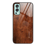 Custodia protettiva in vetro con venature del legno, For OnePlus Nord 2 5G, For OnePlus Nord N10 5G, For OnePlus Nord N100, For OnePlus 10 Pro