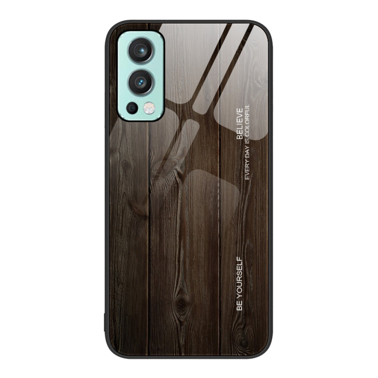 Custodia protettiva in vetro con venature del legno, For OnePlus Nord 2 5G, For OnePlus Nord N10 5G, For OnePlus Nord N100, For OnePlus 10 Pro