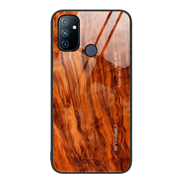 Custodia protettiva in vetro con venature del legno, For OnePlus Nord 2 5G, For OnePlus Nord N10 5G, For OnePlus Nord N100, For OnePlus 10 Pro