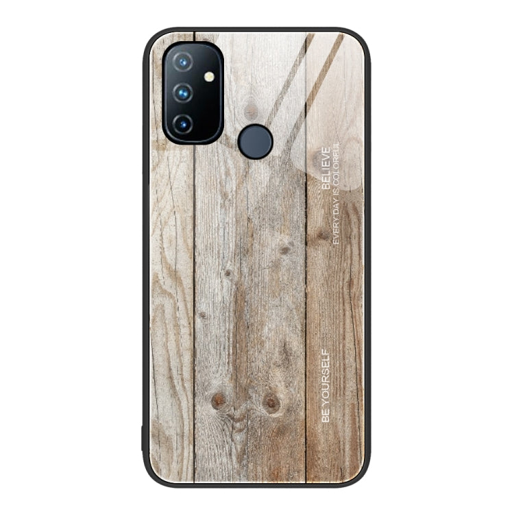 Custodia protettiva in vetro con venature del legno, For OnePlus Nord 2 5G, For OnePlus Nord N10 5G, For OnePlus Nord N100, For OnePlus 10 Pro