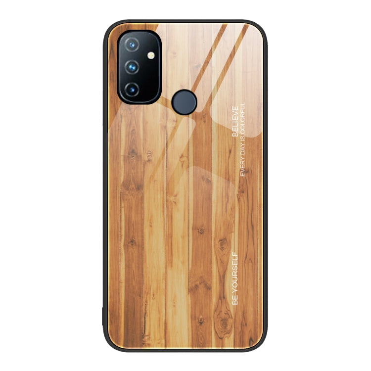 Custodia protettiva in vetro con venature del legno, For OnePlus Nord 2 5G, For OnePlus Nord N10 5G, For OnePlus Nord N100, For OnePlus 10 Pro