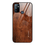 Custodia protettiva in vetro con venature del legno, For OnePlus Nord 2 5G, For OnePlus Nord N10 5G, For OnePlus Nord N100, For OnePlus 10 Pro
