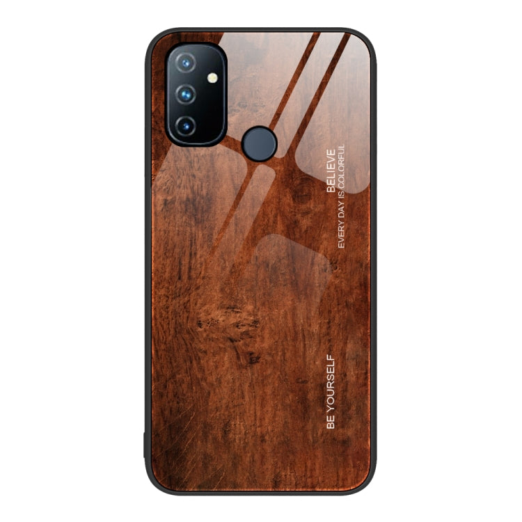 Custodia protettiva in vetro con venature del legno, For OnePlus Nord 2 5G, For OnePlus Nord N10 5G, For OnePlus Nord N100, For OnePlus 10 Pro