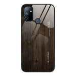Custodia protettiva in vetro con venature del legno, For OnePlus Nord 2 5G, For OnePlus Nord N10 5G, For OnePlus Nord N100, For OnePlus 10 Pro