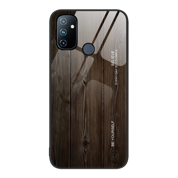 Custodia protettiva in vetro con venature del legno, For OnePlus Nord 2 5G, For OnePlus Nord N10 5G, For OnePlus Nord N100, For OnePlus 10 Pro