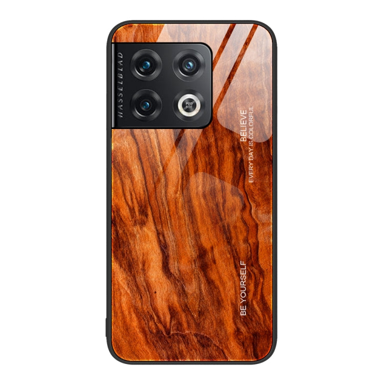 Custodia protettiva in vetro con venature del legno, For OnePlus Nord 2 5G, For OnePlus Nord N10 5G, For OnePlus Nord N100, For OnePlus 10 Pro