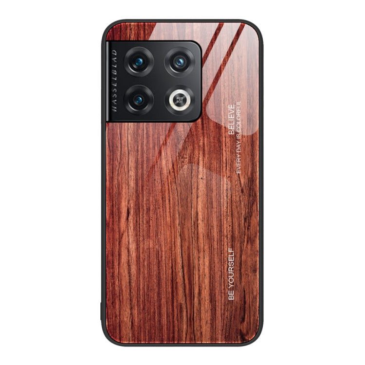 Custodia protettiva in vetro con venature del legno, For OnePlus Nord 2 5G, For OnePlus Nord N10 5G, For OnePlus Nord N100, For OnePlus 10 Pro
