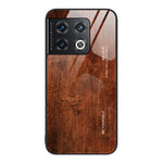 Custodia protettiva in vetro con venature del legno, For OnePlus Nord 2 5G, For OnePlus Nord N10 5G, For OnePlus Nord N100, For OnePlus 10 Pro