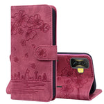 Custodia per telefono in pelle goffrata con gatto Sakura Cartoon, For Xiaomi Poco F4 GT, For Xiaomi Poco M3 / Redmi 9T Global, For Xiaomi Poco X3 / X3 NFC, For Xiaomi Redmi K40 / K40 Pro