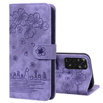 Custodia per telefono in pelle goffrata con gatto Sakura Cartoon, For Xiaomi Redmi Note 11 Pro 4G / 5G, For Xiaomi Poco M4 Pro 4G Global, For Xiaomi Poco M4 Pro 5G Global, For Xiaomi Mi 11 Lite 4G / 5G
