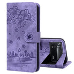Custodia per telefono in pelle goffrata con gatto Sakura Cartoon, For Xiaomi Redmi Note 11 Pro 4G / 5G, For Xiaomi Poco M4 Pro 4G Global, For Xiaomi Poco M4 Pro 5G Global, For Xiaomi Mi 11 Lite 4G / 5G