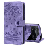 Custodia per telefono in pelle goffrata con gatto Sakura Cartoon, For Xiaomi Redmi Note 11 Pro 4G / 5G, For Xiaomi Poco M4 Pro 4G Global, For Xiaomi Poco M4 Pro 5G Global, For Xiaomi Mi 11 Lite 4G / 5G
