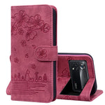 Custodia per telefono in pelle goffrata con gatto Sakura Cartoon, For Xiaomi Redmi Note 11 Pro 4G / 5G, For Xiaomi Poco M4 Pro 4G Global, For Xiaomi Poco M4 Pro 5G Global, For Xiaomi Mi 11 Lite 4G / 5G