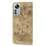 Custodia per telefono in pelle goffrata con gatto Sakura Cartoon, For Xiaomi 12 Pro / 12S Pro, For Xiaomi 12 / 12S / 12X, For Xiaomi Redmi Note 11 / Note 11S Global