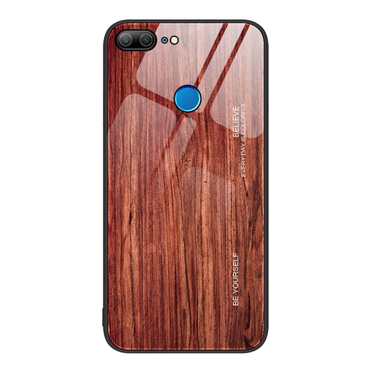 Custodia protettiva in vetro con venature del legno, For Honor 9 Lite, For Honor 9X, For Honor 10, For Honor 20 Pro