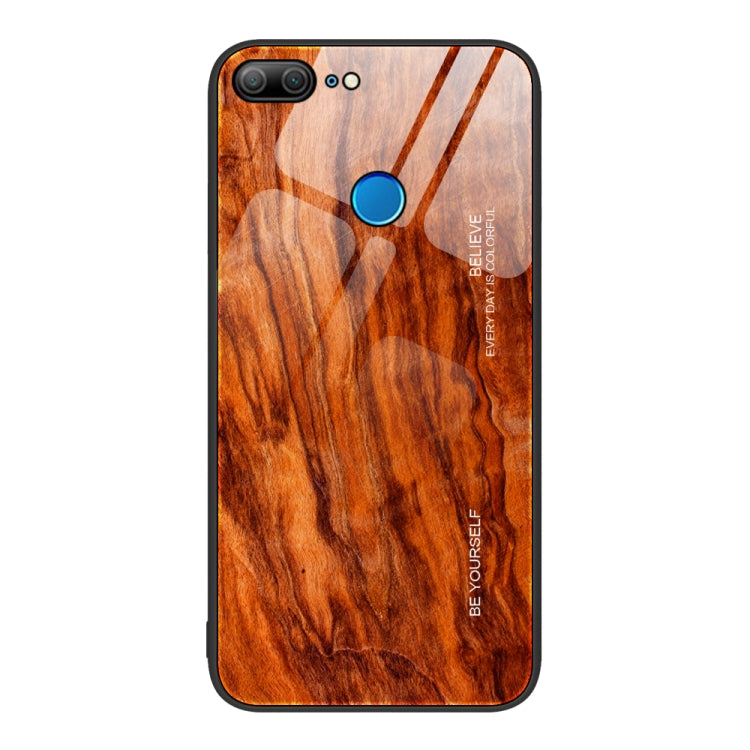 Custodia protettiva in vetro con venature del legno, For Honor 9 Lite, For Honor 9X, For Honor 10, For Honor 20 Pro
