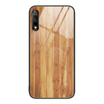 Custodia protettiva in vetro con venature del legno, For Honor 9 Lite, For Honor 9X, For Honor 10, For Honor 20 Pro