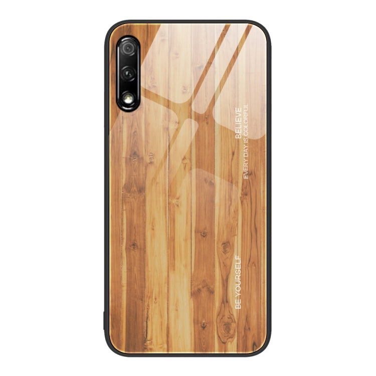 Custodia protettiva in vetro con venature del legno, For Honor 9 Lite, For Honor 9X, For Honor 10, For Honor 20 Pro
