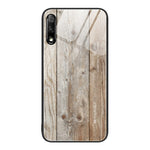 Custodia protettiva in vetro con venature del legno, For Honor 9 Lite, For Honor 9X, For Honor 10, For Honor 20 Pro