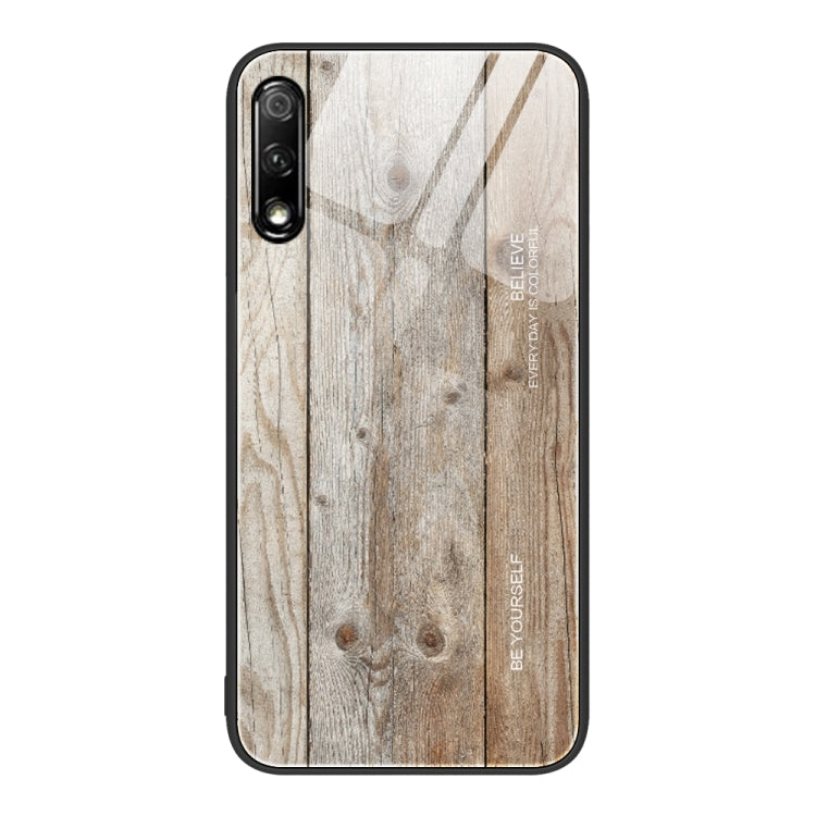 Custodia protettiva in vetro con venature del legno, For Honor 9 Lite, For Honor 9X, For Honor 10, For Honor 20 Pro