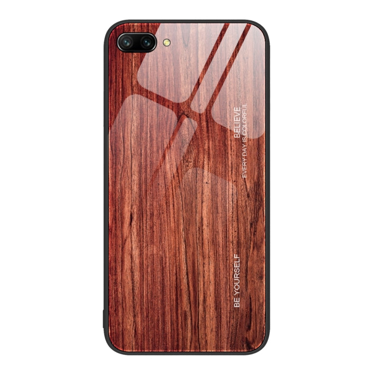 Custodia protettiva in vetro con venature del legno, For Honor 9 Lite, For Honor 9X, For Honor 10, For Honor 20 Pro