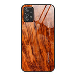 Custodia protettiva per telefono in vetro con venature del legno, For Samsung Galaxy A12 5G, For Samsung Galaxy A52, For Samsung Galaxy A53, For Samsung Galaxy M32
