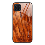 Custodia protettiva per telefono in vetro con venature del legno, For Samsung Galaxy A12 5G, For Samsung Galaxy A52, For Samsung Galaxy A53, For Samsung Galaxy M32