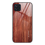 Custodia protettiva per telefono in vetro con venature del legno, For Samsung Galaxy A12 5G, For Samsung Galaxy A52, For Samsung Galaxy A53, For Samsung Galaxy M32
