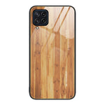 Custodia protettiva per telefono in vetro con venature del legno, For Samsung Galaxy A12 5G, For Samsung Galaxy A52, For Samsung Galaxy A53, For Samsung Galaxy M32