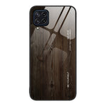 Custodia protettiva per telefono in vetro con venature del legno, For Samsung Galaxy A12 5G, For Samsung Galaxy A52, For Samsung Galaxy A53, For Samsung Galaxy M32