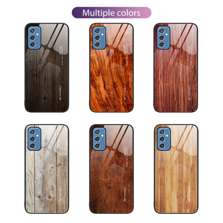 Custodia protettiva per telefono in vetro con venature del legno, For Samsung Galaxy M52 5G, For Samsung Galaxy S9+, For Samsung Galaxy S10+, For Samsung Galaxy S22+ 5G
