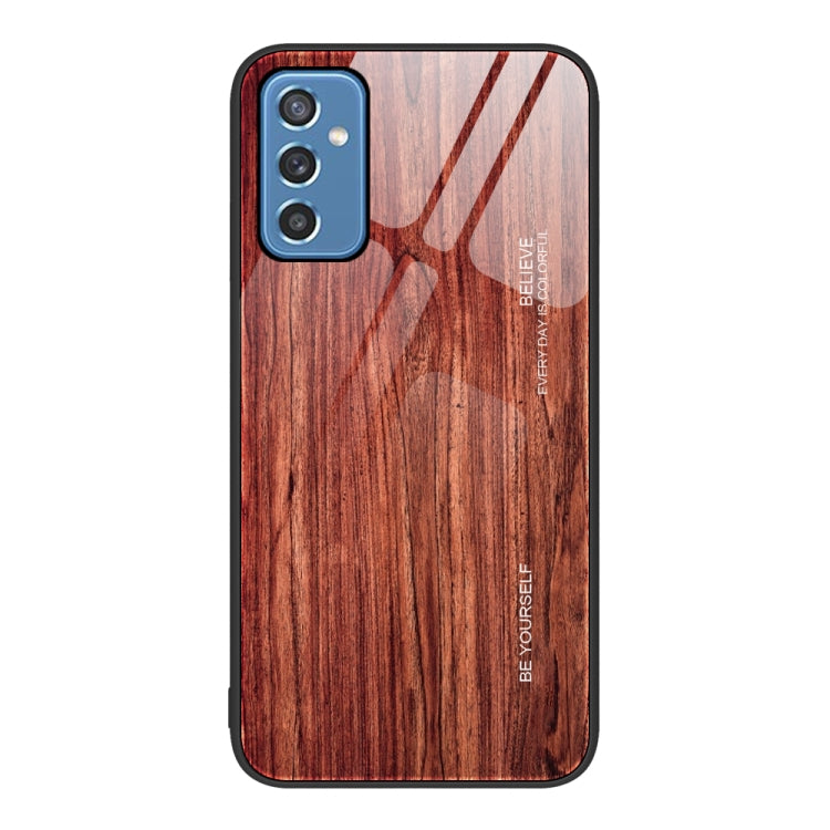 Custodia protettiva per telefono in vetro con venature del legno, For Samsung Galaxy M52 5G, For Samsung Galaxy S9+, For Samsung Galaxy S10+, For Samsung Galaxy S22+ 5G
