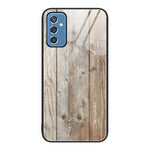 Custodia protettiva per telefono in vetro con venature del legno, For Samsung Galaxy M52 5G, For Samsung Galaxy S9+, For Samsung Galaxy S10+, For Samsung Galaxy S22+ 5G