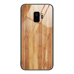 Custodia protettiva per telefono in vetro con venature del legno, For Samsung Galaxy M52 5G, For Samsung Galaxy S9+, For Samsung Galaxy S10+, For Samsung Galaxy S22+ 5G