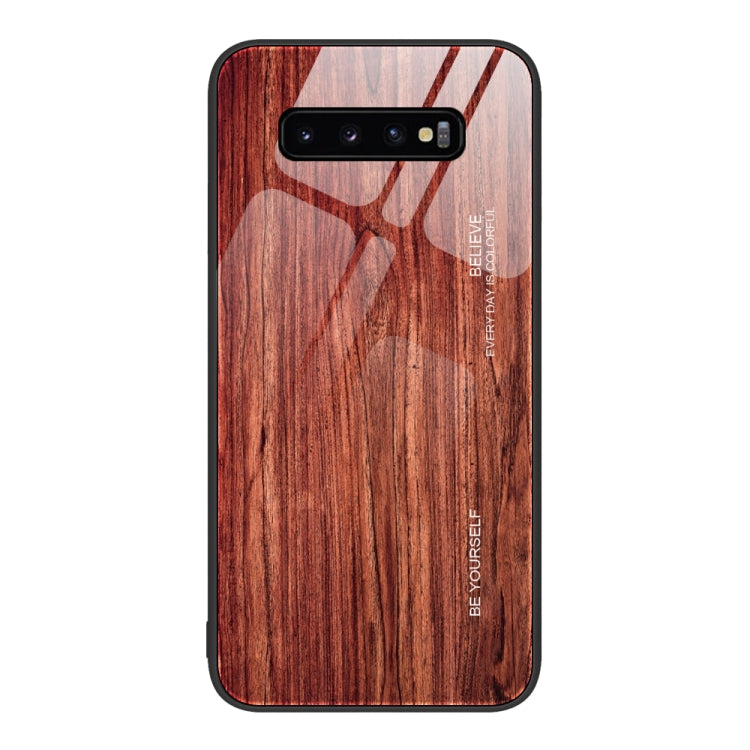 Custodia protettiva per telefono in vetro con venature del legno, For Samsung Galaxy M52 5G, For Samsung Galaxy S9+, For Samsung Galaxy S10+, For Samsung Galaxy S22+ 5G