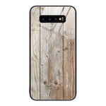 Custodia protettiva per telefono in vetro con venature del legno, For Samsung Galaxy M52 5G, For Samsung Galaxy S9+, For Samsung Galaxy S10+, For Samsung Galaxy S22+ 5G