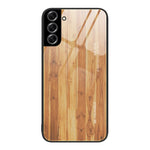 Custodia protettiva per telefono in vetro con venature del legno, For Samsung Galaxy M52 5G, For Samsung Galaxy S9+, For Samsung Galaxy S10+, For Samsung Galaxy S22+ 5G