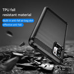 Custodia per telefono TPU in fibra di carbonio con trama spazzolata, For Xiaomi Poco M3 Pro 5G, For Xiaomi Poco X3 GT, For Xiaomi Poco X4 NFC 5G, For Xiaomi Poco M4 Pro 5G, For Xiaomi Poco F4, For Xiaomi Poco X4 Pro 5G, For Xiaomi Poco M4 Pro