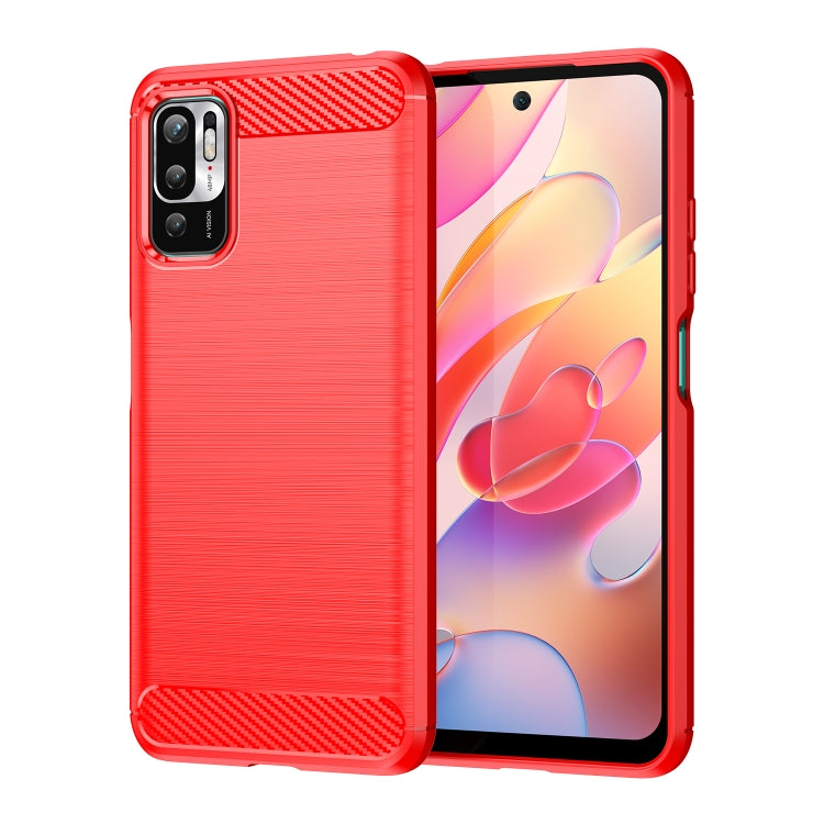 Custodia per telefono TPU in fibra di carbonio con trama spazzolata, For Xiaomi Poco M3 Pro 5G, For Xiaomi Poco X3 GT, For Xiaomi Poco X4 NFC 5G, For Xiaomi Poco M4 Pro 5G, For Xiaomi Poco F4, For Xiaomi Poco X4 Pro 5G, For Xiaomi Poco M4 Pro