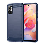 Custodia per telefono TPU in fibra di carbonio con trama spazzolata, For Xiaomi Poco M3 Pro 5G, For Xiaomi Poco X3 GT, For Xiaomi Poco X4 NFC 5G, For Xiaomi Poco M4 Pro 5G, For Xiaomi Poco F4, For Xiaomi Poco X4 Pro 5G, For Xiaomi Poco M4 Pro