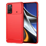 Custodia per telefono TPU in fibra di carbonio con trama spazzolata, For Xiaomi Poco M3 Pro 5G, For Xiaomi Poco X3 GT, For Xiaomi Poco X4 NFC 5G, For Xiaomi Poco M4 Pro 5G, For Xiaomi Poco F4, For Xiaomi Poco X4 Pro 5G, For Xiaomi Poco M4 Pro