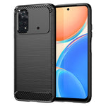 Custodia per telefono TPU in fibra di carbonio con trama spazzolata, For Xiaomi Poco M3 Pro 5G, For Xiaomi Poco X3 GT, For Xiaomi Poco X4 NFC 5G, For Xiaomi Poco M4 Pro 5G, For Xiaomi Poco F4, For Xiaomi Poco X4 Pro 5G, For Xiaomi Poco M4 Pro