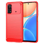 Custodia per telefono TPU in fibra di carbonio con trama spazzolata, For Xiaomi Poco M3 Pro 5G, For Xiaomi Poco X3 GT, For Xiaomi Poco X4 NFC 5G, For Xiaomi Poco M4 Pro 5G, For Xiaomi Poco F4, For Xiaomi Poco X4 Pro 5G, For Xiaomi Poco M4 Pro