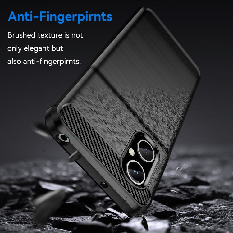 Custodia per telefono TPU in fibra di carbonio con trama spazzolata, For Xiaomi Poco M4 5G, For Xiaomi Poco X4 GT