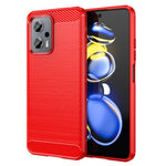 Custodia per telefono TPU in fibra di carbonio con trama spazzolata, For Xiaomi Poco M4 5G, For Xiaomi Poco X4 GT