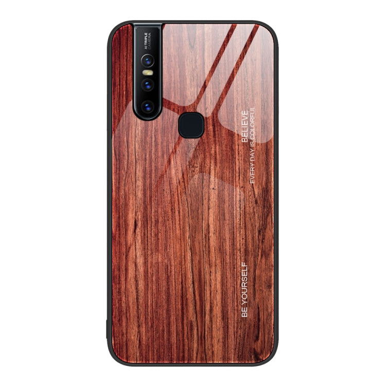 Custodia protettiva in vetro con venature del legno, For Realme 7, For vivo S9e, For vivo S9, For vivo S10, For vivo V15, For vivo V21
