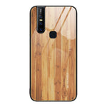 Custodia protettiva in vetro con venature del legno, For Realme 7, For vivo S9e, For vivo S9, For vivo S10, For vivo V15, For vivo V21